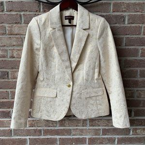 💕 Dana Buchman Gold and Cream Blazer